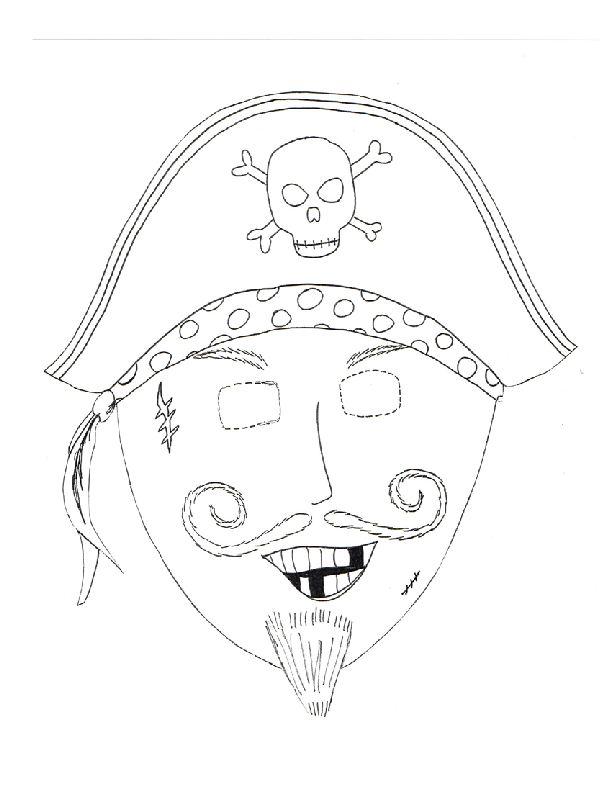 Pirate Mask Template